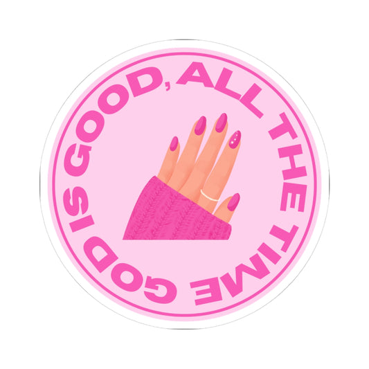 'God is good, all the time' sticker